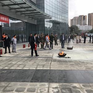 联合金牛区消防大队进行楼宇消防培训